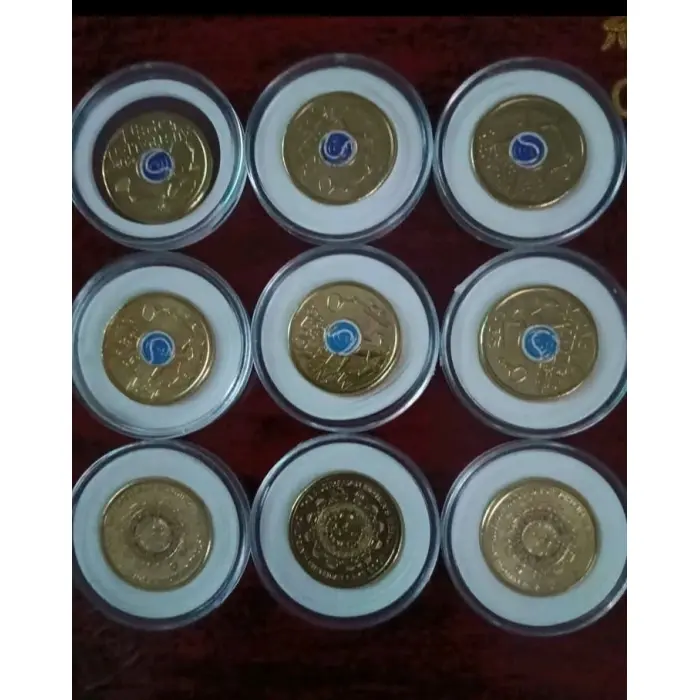 UNC.2025 australian open 2 colour 3x each and  birth day cake 3x total :9 X $2 