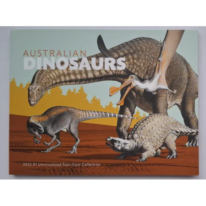2022 $1 Australian Dinosaurs UNC Four-Coin Set 