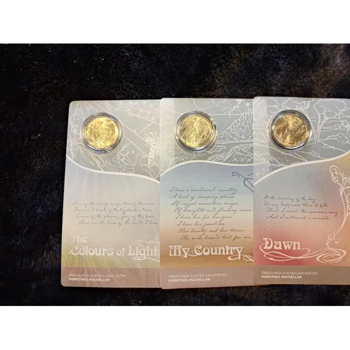 2025 Dorothea Mackellar 50c 3 coin collection 
