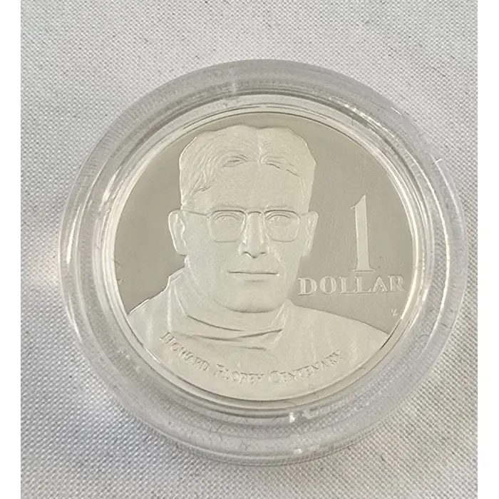 1998 Howard Florey $1 Fine Silver Proof Coin Royal Australian Mint #376