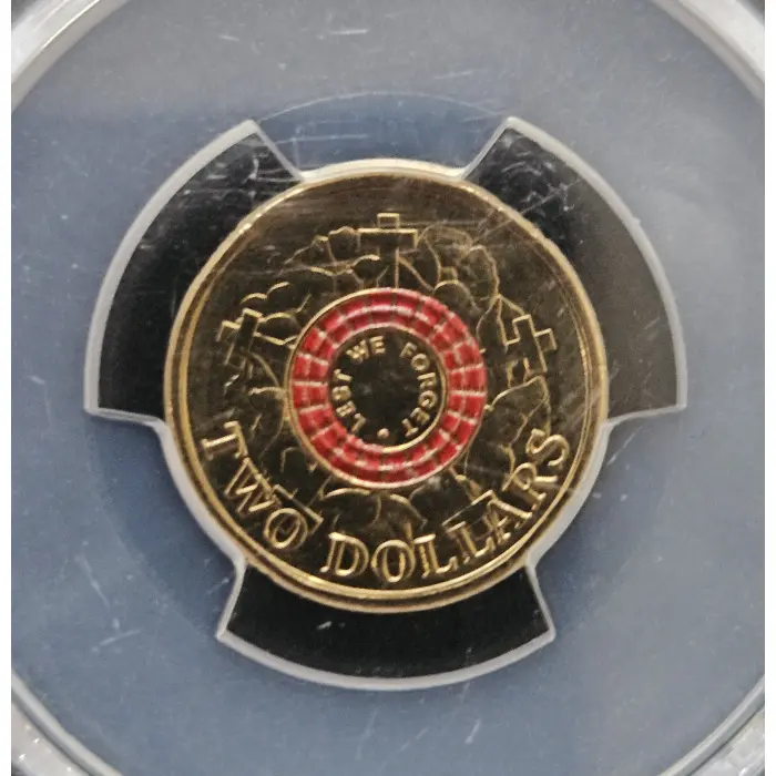 2015 Lest We Forget $2 Coin - PCGS MS65