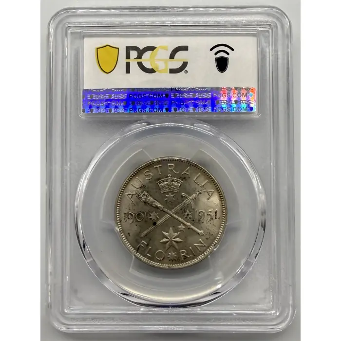 1951 Jubilee (M) Florin PCGS MS64