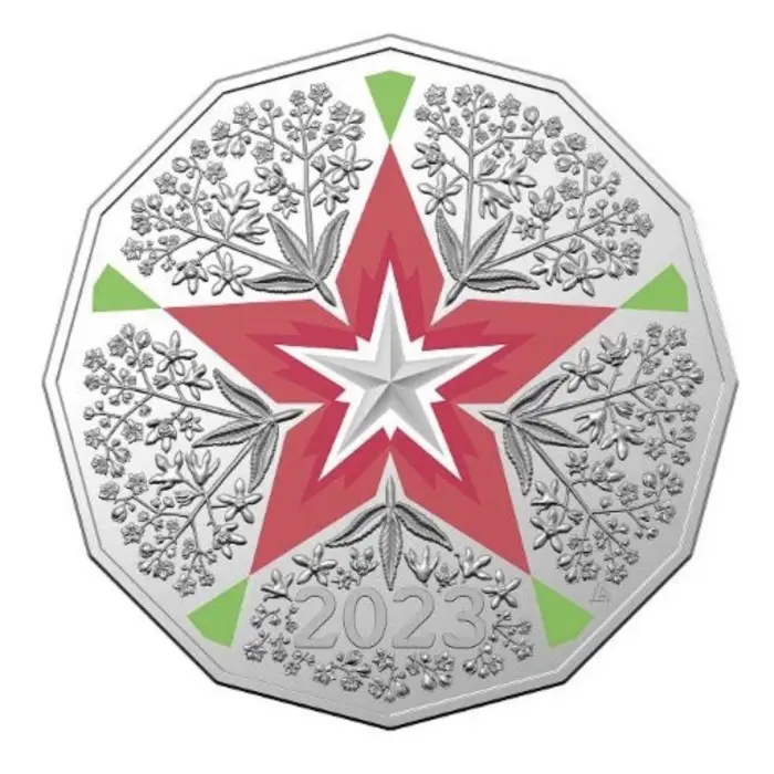 2023 50c Colour Coin & Stamp Merry Christmas PNC