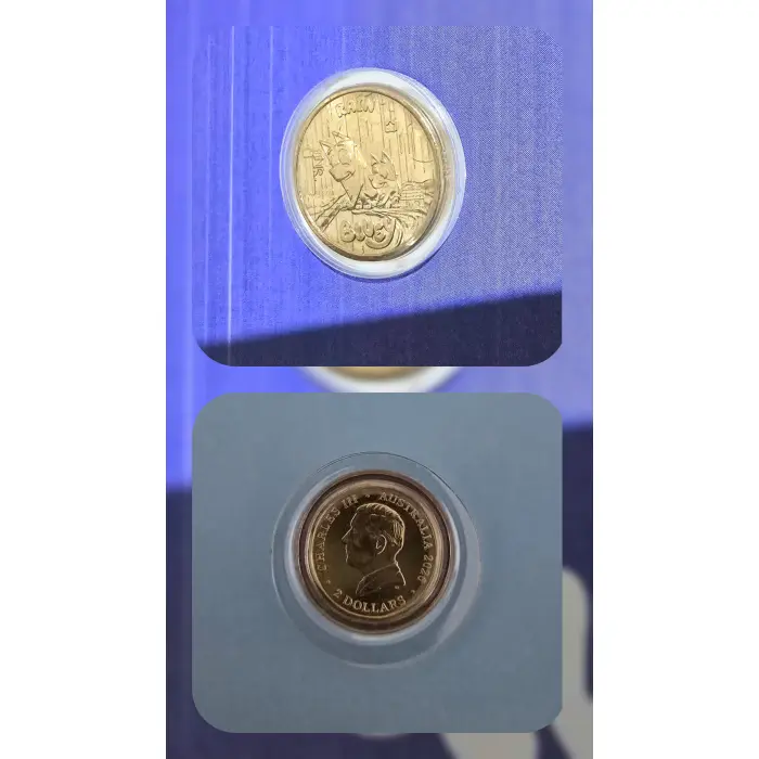 2026 $2 BLUEY RAIN COIN SPECIAL PRIVY MARK - UNCIRCULATED COIN IN CARD PNC