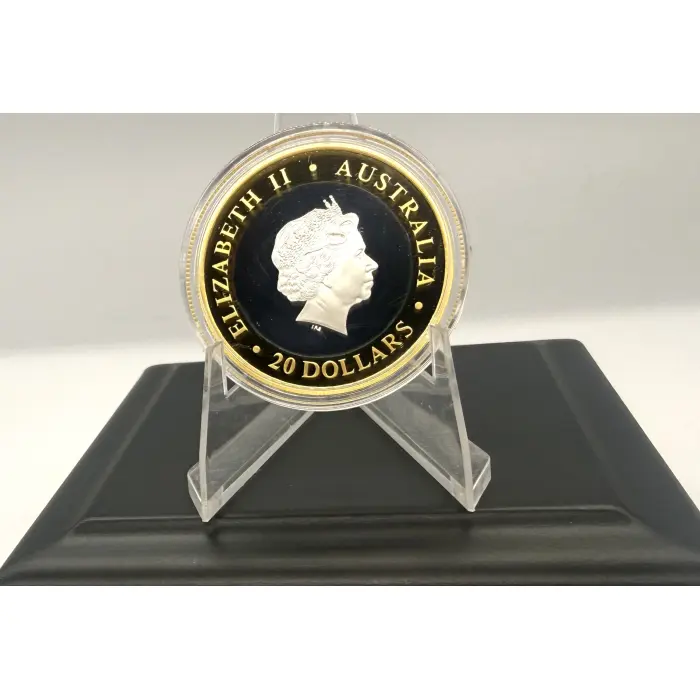2001 Perth Mint “Millennium” bi metal 9.5 gram gold coin- 7,500 mintage 