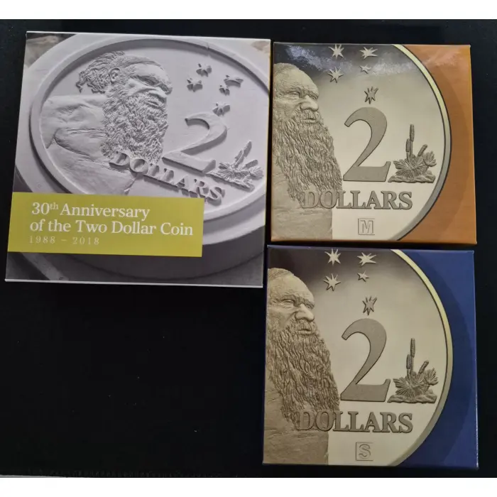 2018  30th Anniversary $2 Proof Coins 