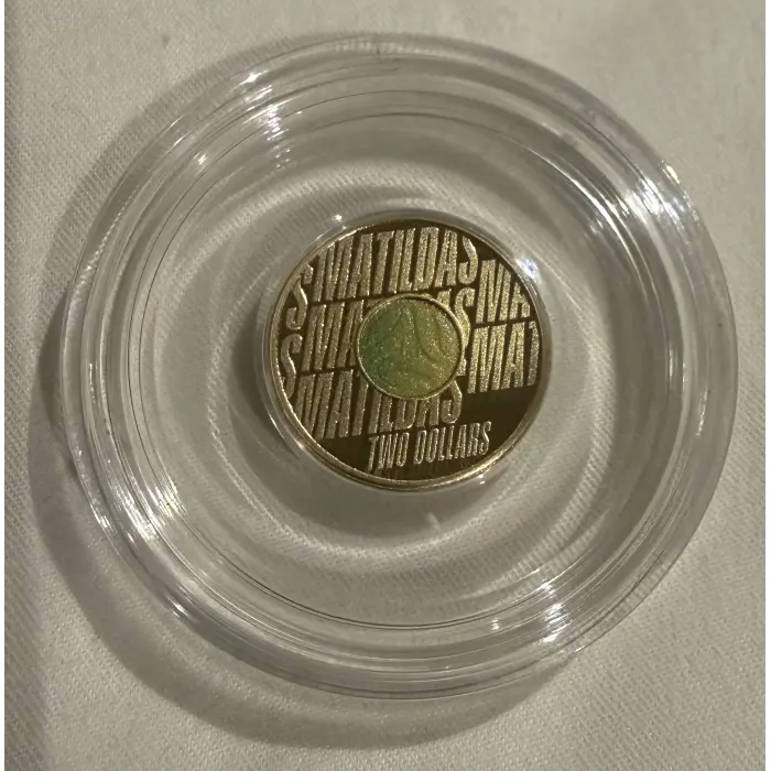 2026 $2 Matildas coloured proof coin
