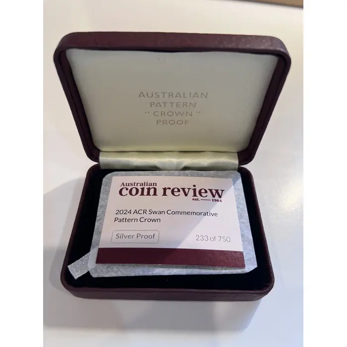 2024 ACR Swan Commemorative Pattern Crown Silver Proof – 36.31g .999 Silver Coin