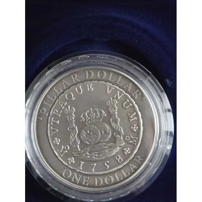 2006 $1  1758 Pillar Dollar with antique silver finish almost 2oz