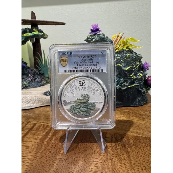 TOP POP MS70 2025 Perth ANDA P MINTMARK LUNAR SNAKE