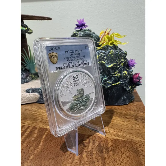 TOP POP MS70 2025 Perth ANDA P MINTMARK LUNAR SNAKE