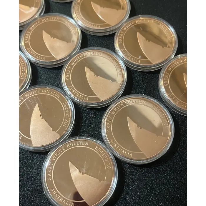 12 x 1 oz copper rounds - Animals, nature and plants GWB inc bee, lizard & more