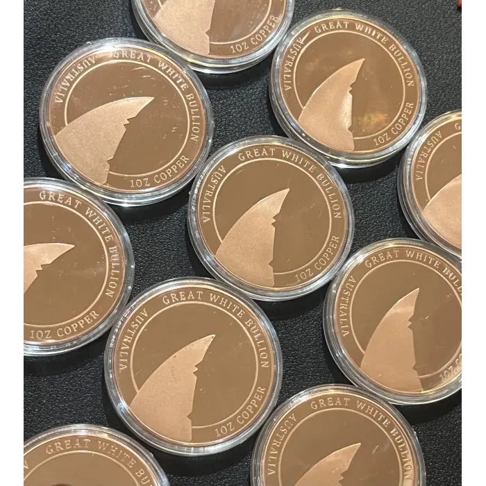12 x 1 oz copper rounds - Animals, nature and plants GWB inc bee, lizard & more