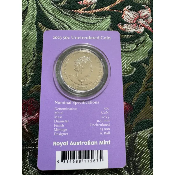 2023 50c Uncirculated coin - Elizabeth Regina Her Majesty Queen Elizabeth II    