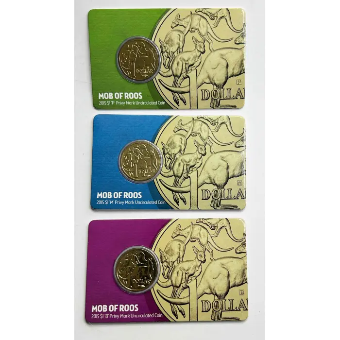 2015 ANDA $1 Mob of Roos Show Releases With “P”, “M” & “B” Privy Marks.