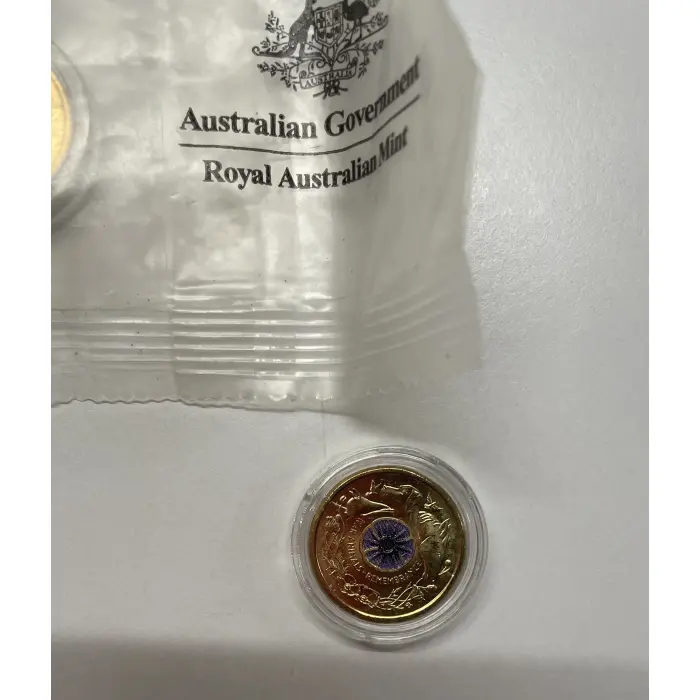 2024 colourised $2 purple coin war animals 