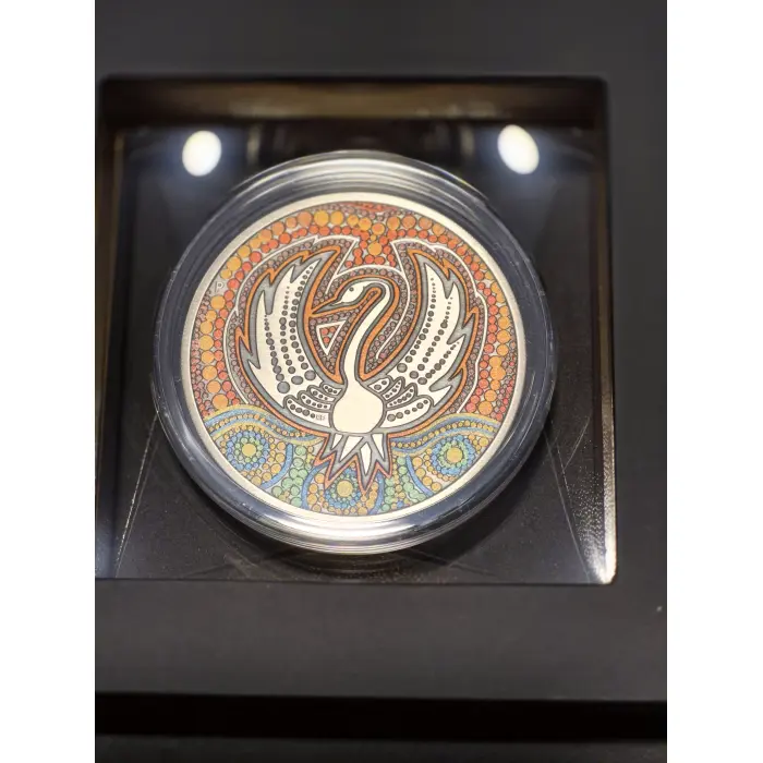 2022 Black Swan Maali 2oz Antiqued Coin 