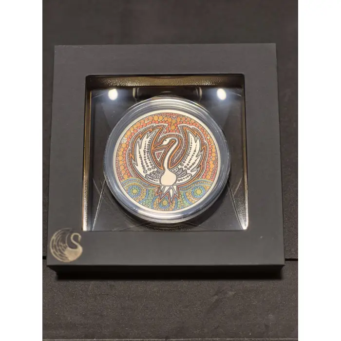 2022 Black Swan Maali 2oz Antiqued Coin 