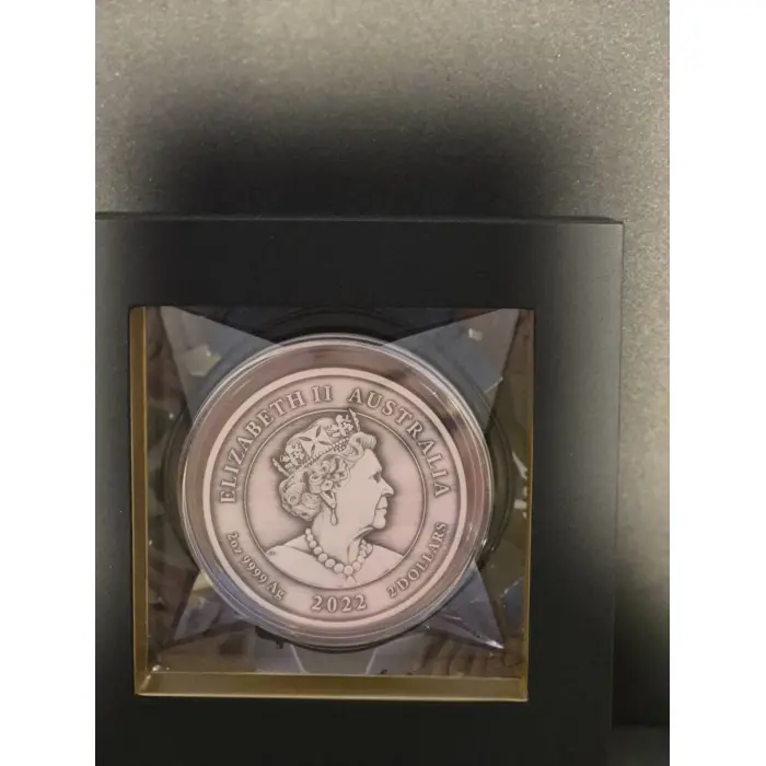2022 Black Swan Maali 2oz Antiqued Coin 