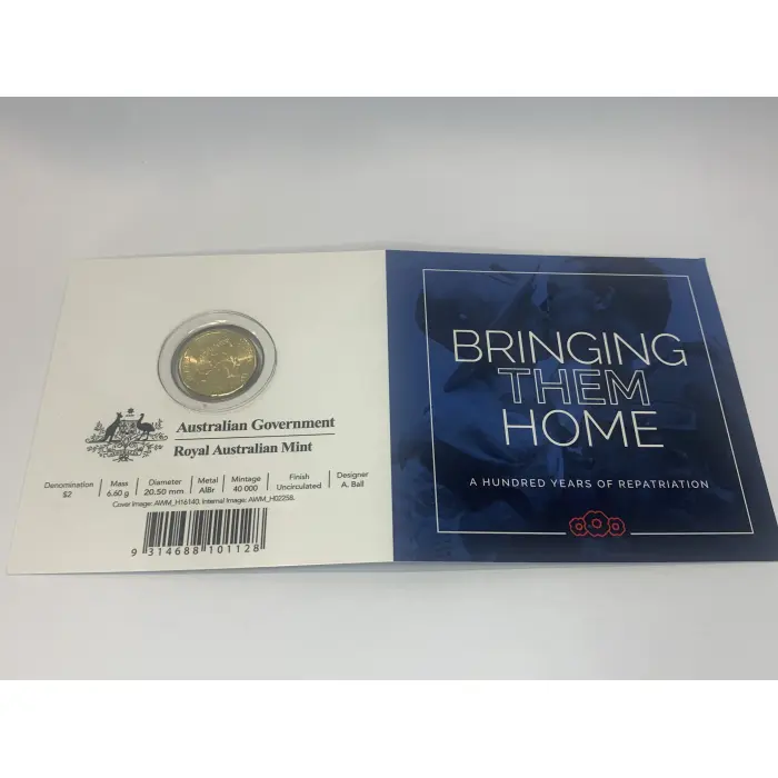 2019 $2 ‘C’ Mintmark - 100 Years of Repatriation 