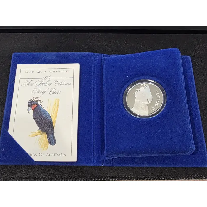 1992 and 1993 birds of Australia $10 silver proof bundle