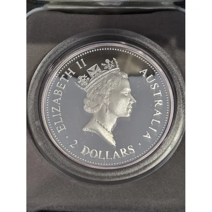 1998 2oz Silver Kookaburra 'Sydney Mint' Privy Mark- low mintage!