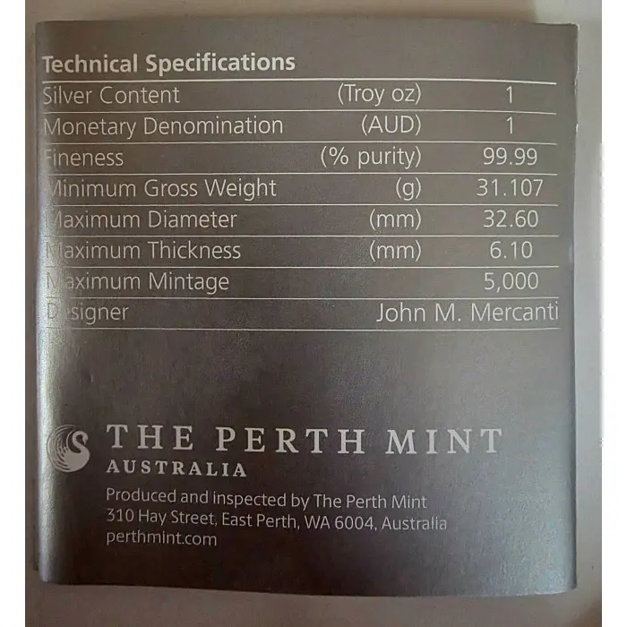 2019 Australian Emu 1oz Silver Coin