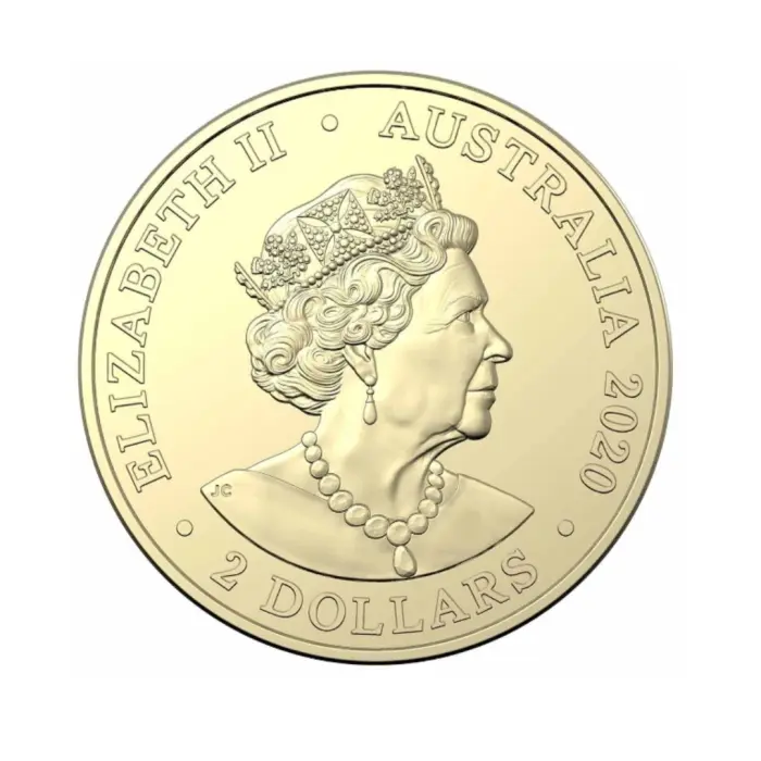  2020 $2 Fire Fighter 'C' Mintmark Coloured Coin in Mint Card *