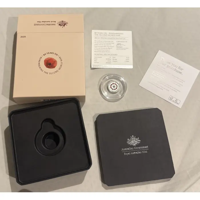 2025 $2 80th Anniversary silver proof 