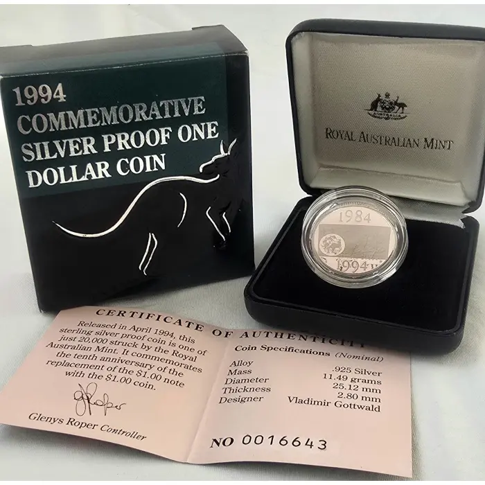1994 Commemorative Silver Proof $1 Coin 