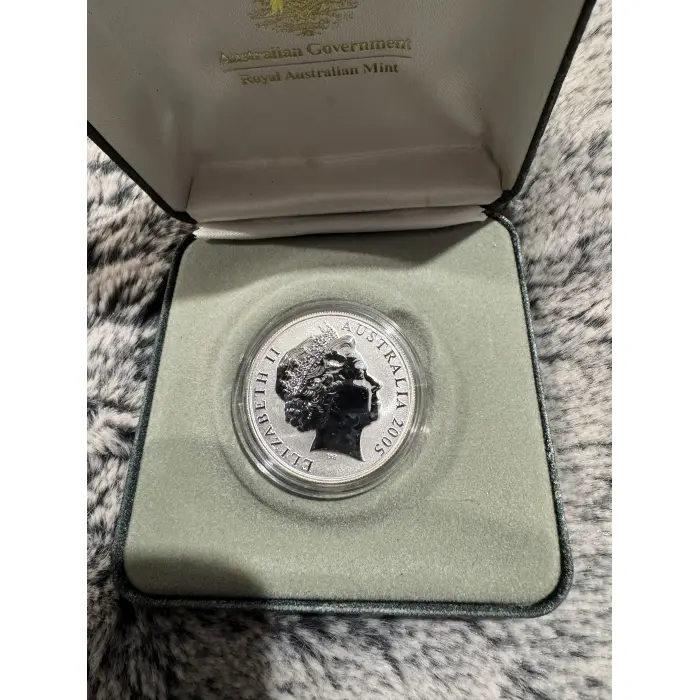 2005 $1 Selectively Gold plated  Silver Kangaroo Proof coin 