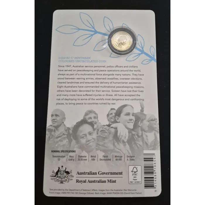 2022 Peacekeeping C Mintmark 
