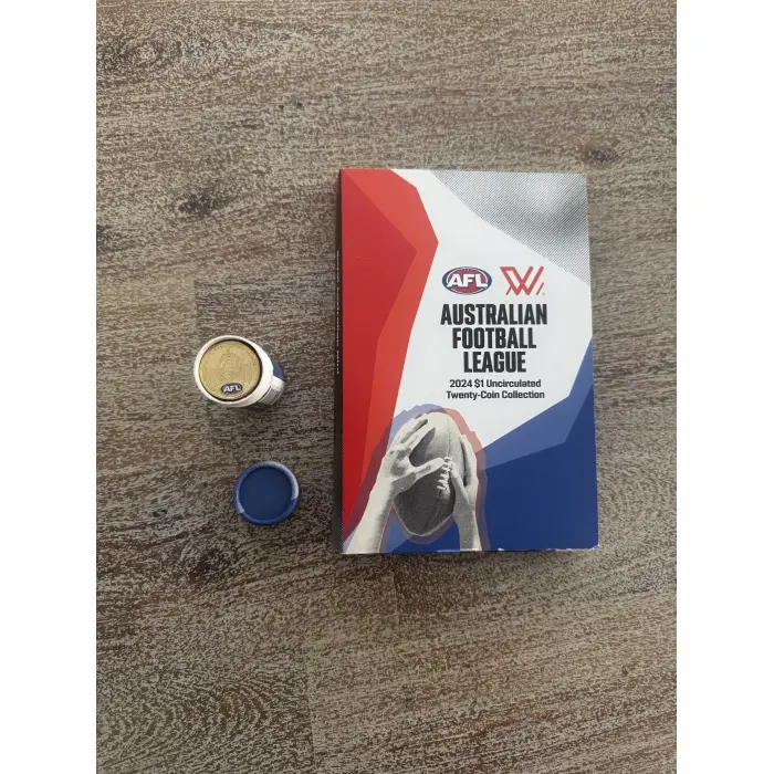 2024 afl coloured coin set folder