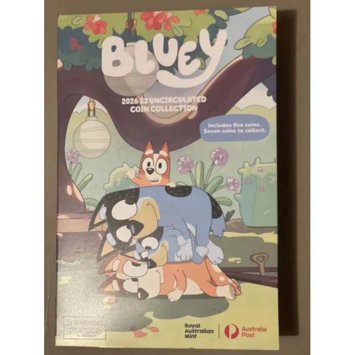 2026 opened Bluey’s albums with till coins