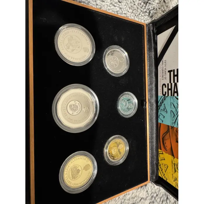 RAM 2016 50yrs Decimal Currency “ Changeover “ 6 coin Proof set 