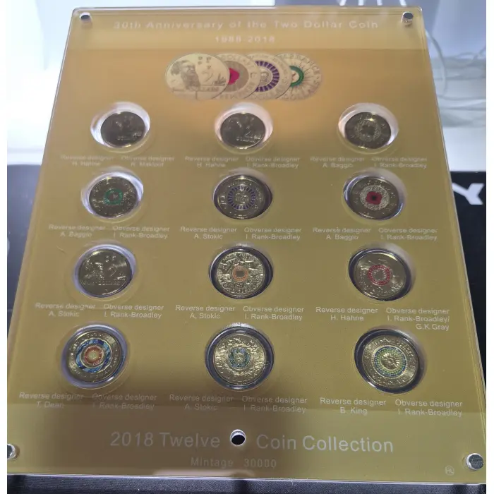 2018 30th Anniversary $2 coin set