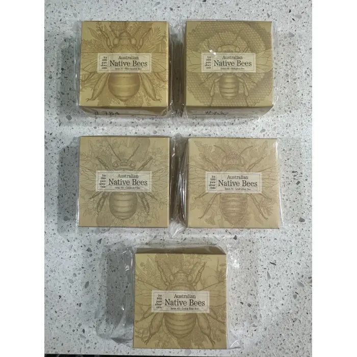 Australian Native Bee Series 5 coin set