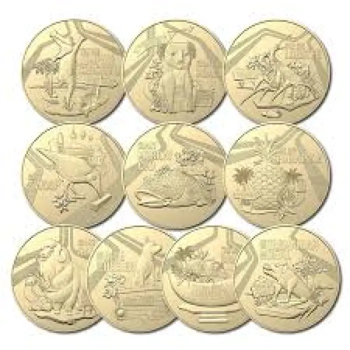 2023 $1 Aussie Big Things Coin Set of 10 – 1 Sealed Tube – Uncirculated