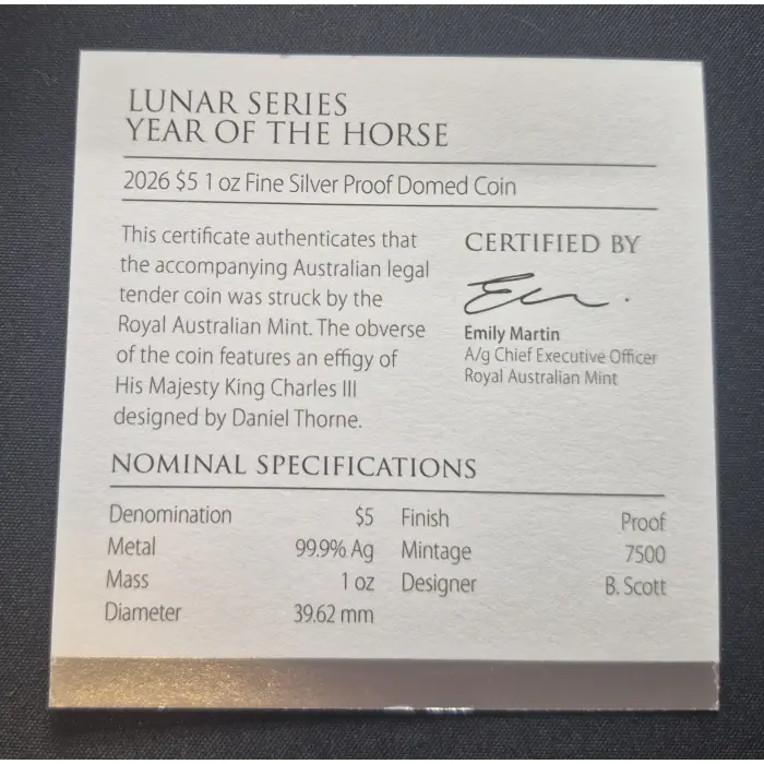 2026 Year of The Horse 🐎 Domed