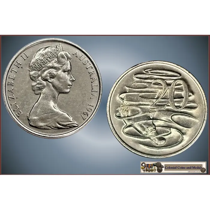 20 Cent 1966, 1967, 1968, Key Date set of 3 all Uncirculate Coins