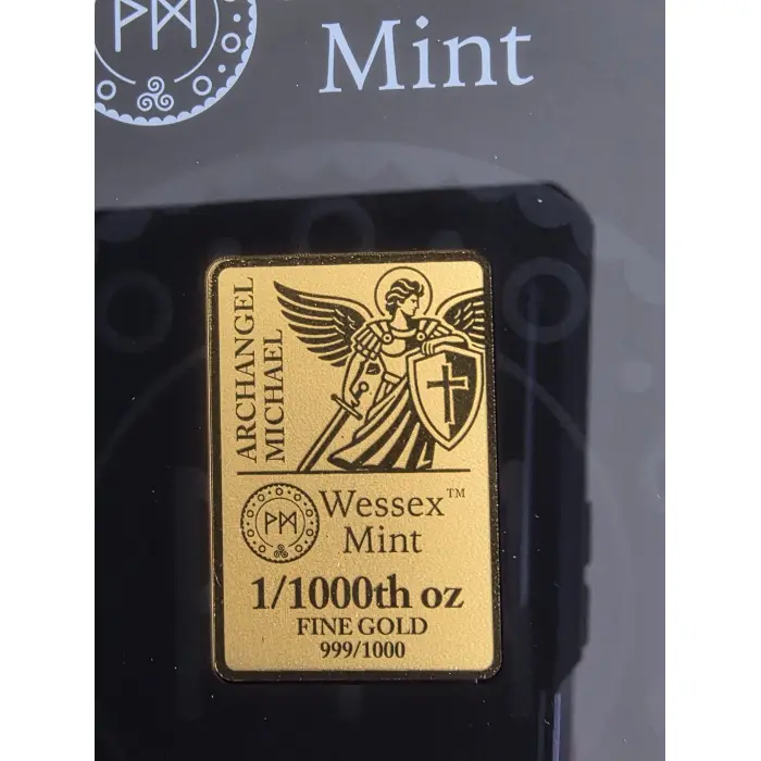 1/1000th oz gold bar "Archangel Michael"