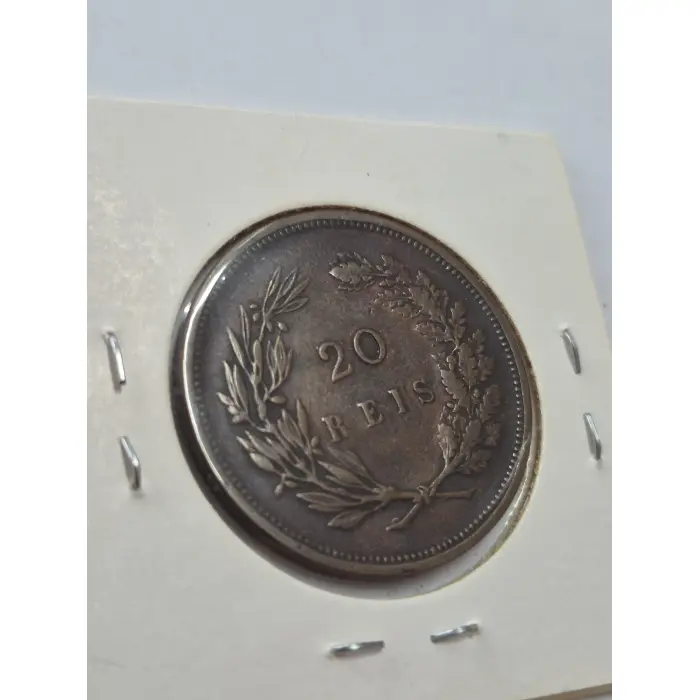 1891 Portugal 20 Reis – King Carlos I (Bronze Coin)
