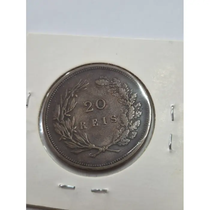 1891 Portugal 20 Reis – King Carlos I (Bronze Coin)