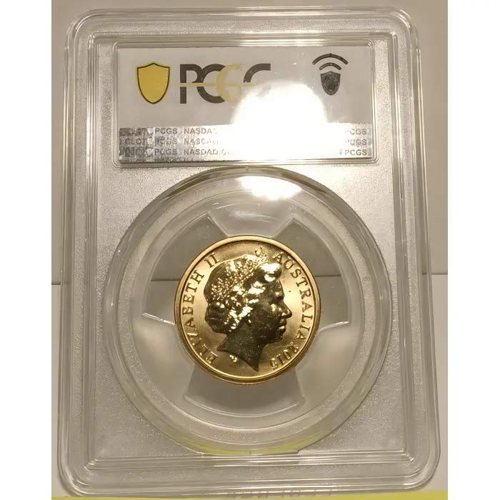 2015 $1 WWI War Heroes Red Poppy Colourised Coin – PCGS MS67