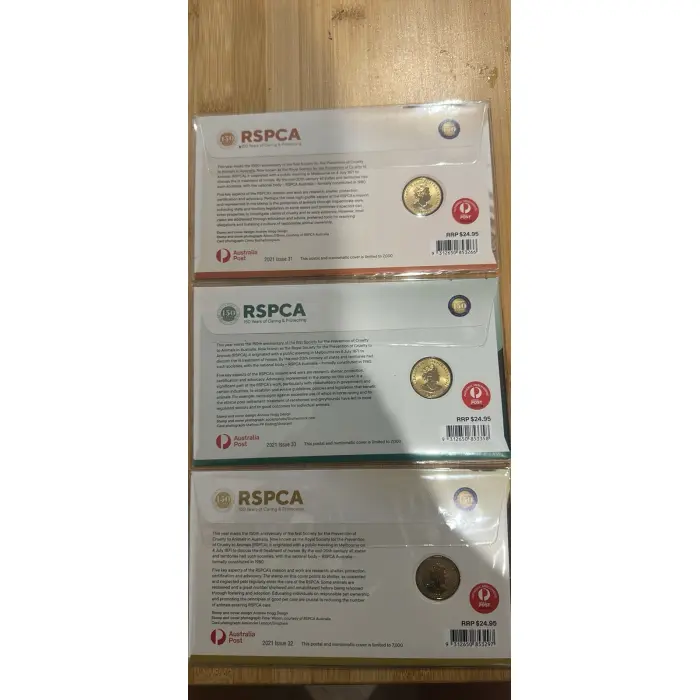 2021 $1 RSPCA - Horse, Cat & Dog | 3x PNC Value Bundle