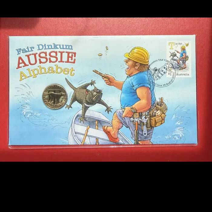 2016 $1 PNC Fair Dinkium Aussie alphabet - Tasmanian Devil