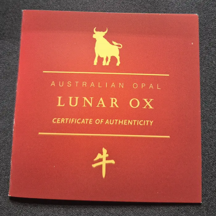 2021 Australian Opal Lunar Ox 🐂 