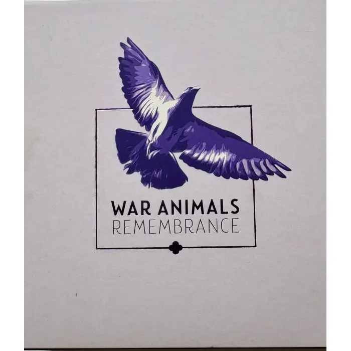 War Animals Remembrance Purple Poppy 2024 $2 C Mintmark Colour Silver Proof Coin