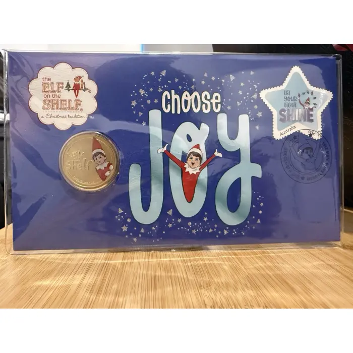 2022 The Elf on the Shelf Choose Joy $1 PNC Coloured Coin