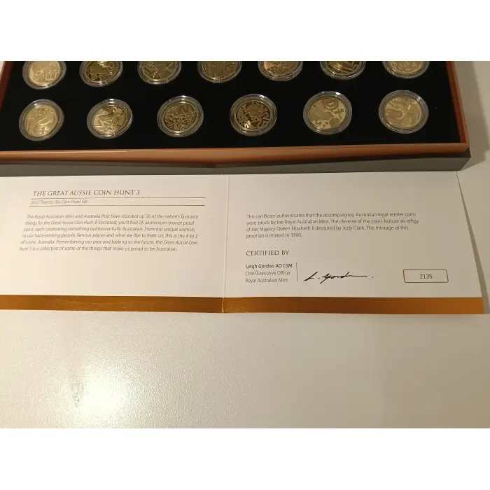 $1 2022 Great Aussie Coin Hunt 3 26 Coin Proof Set